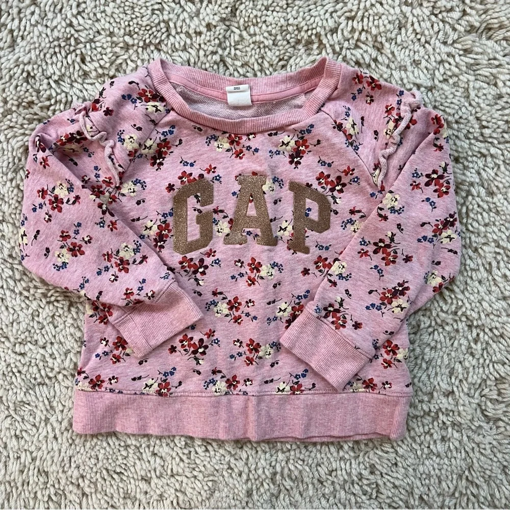 GAP | Girls’ Floral Ruffle Crewneck Sweatshirt